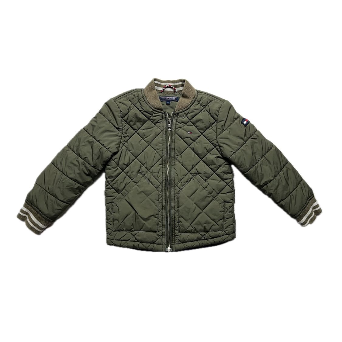[아동] 타미힐피거 카키 누빔 패딩 중고 구제 빈티지 상품이미지1