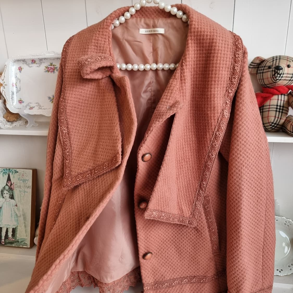 Axes Femme 리본 레이스  코트 상품이미지8