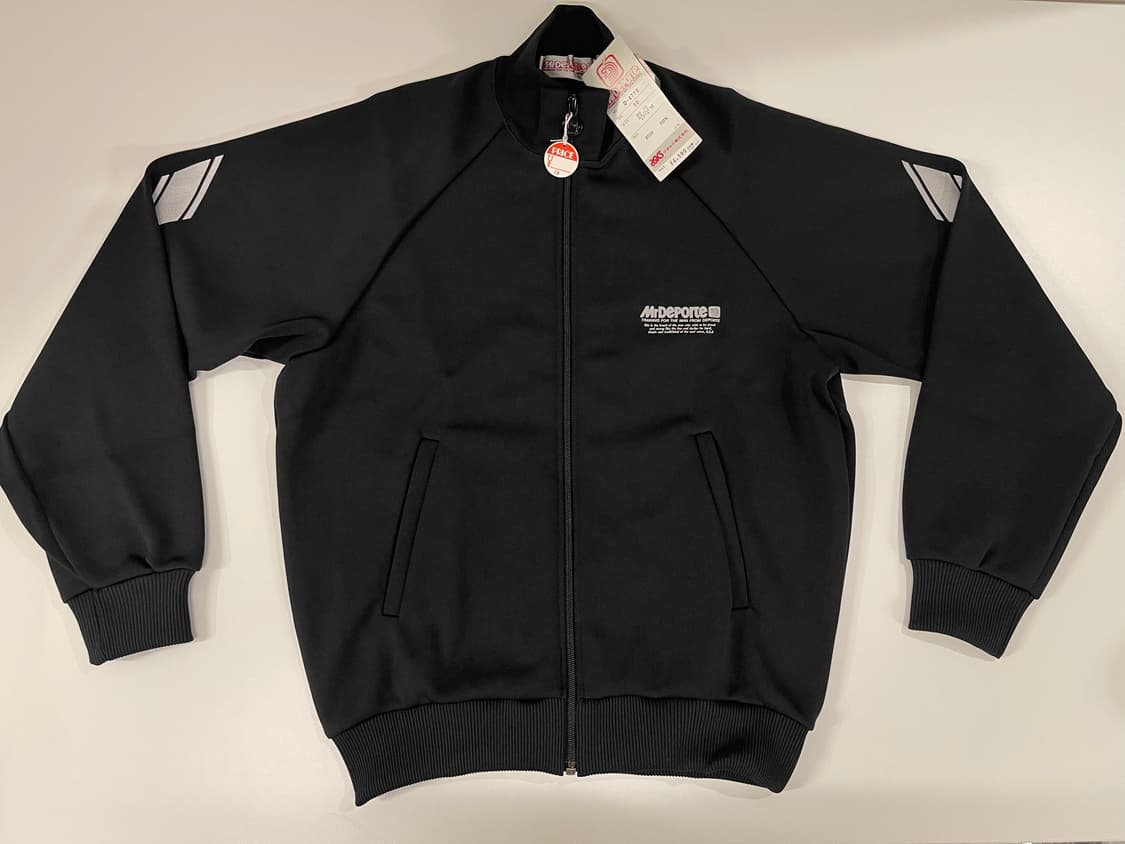 아식스 미스터 데포르테 90s 올드 트랙탑 져지 자켓 1990 블랙 상품이미지1