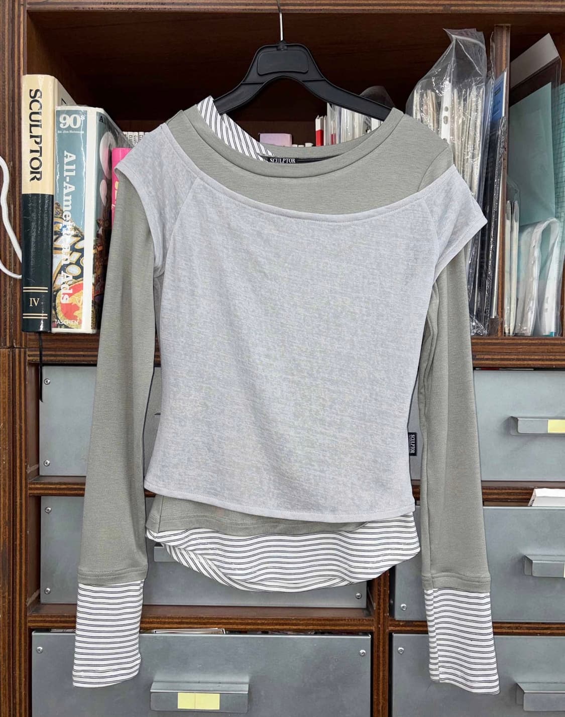 스컬프터 레이어드 티셔츠 상품이미지2