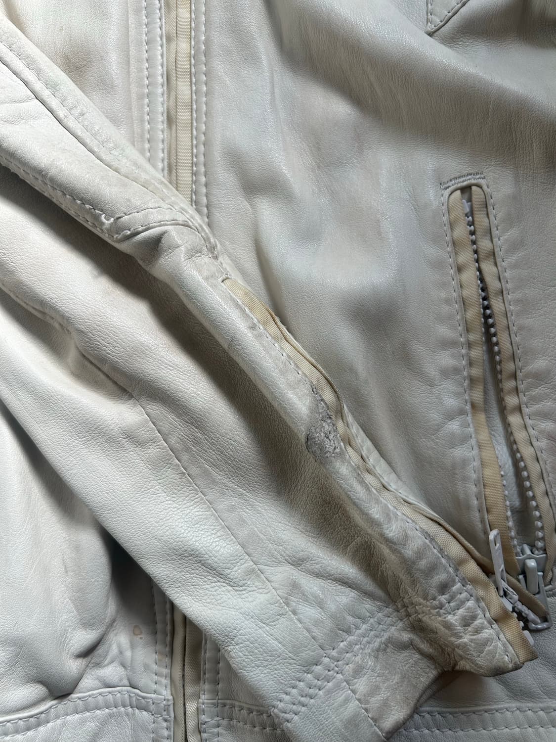 디젤 빈티지 램스킨 가죽 자켓 상품이미지6