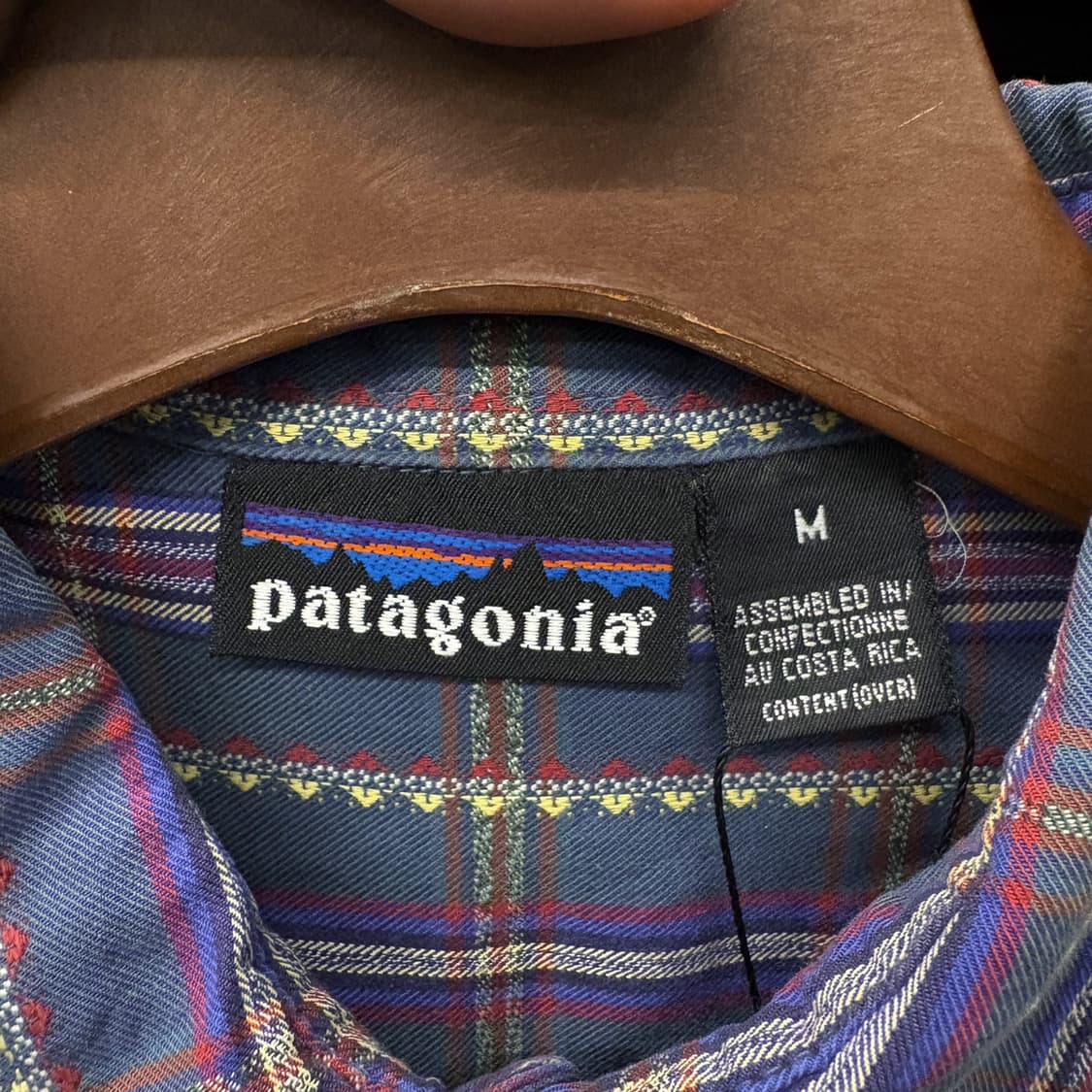 90s 파타고니아 노스노우 레어라벨 섀도우 체크 자카드 워크셔츠 N743 상품이미지6