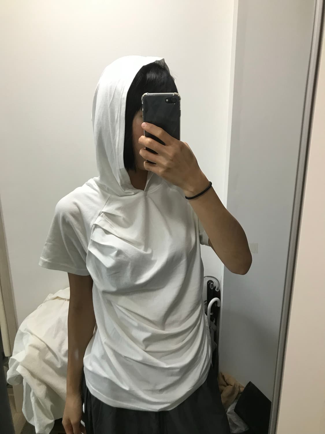 빈티지 셔링 후드반팔T 상품이미지2