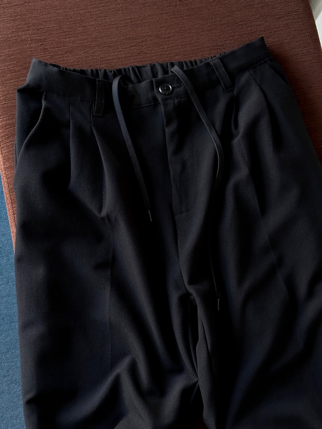 Poly rayon 2 tuck wide straight easy tro 상품이미지9