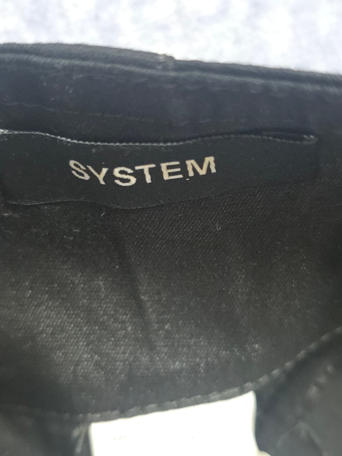 SYSTEM 시스템 와이드 벨트 팬츠 블랙 슬랙스 25~26 상품이미지5