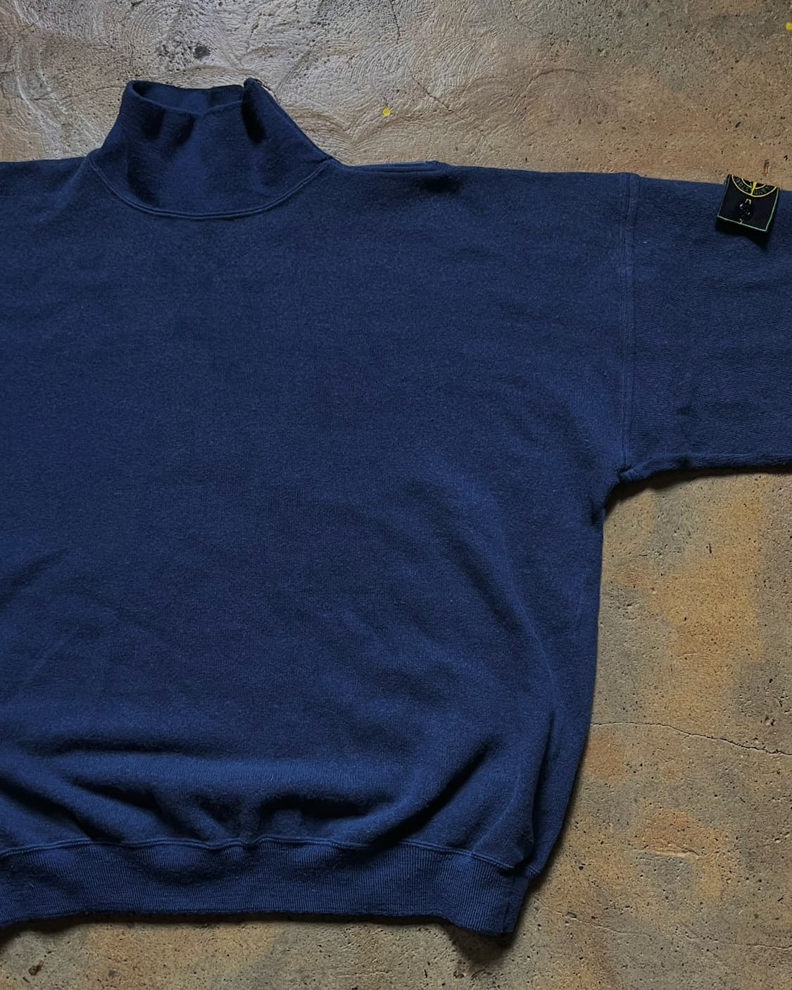 80s 스톤아일랜드 사이드 지퍼 롤 넥 니트 그린엣지 아카이브 상품이미지5