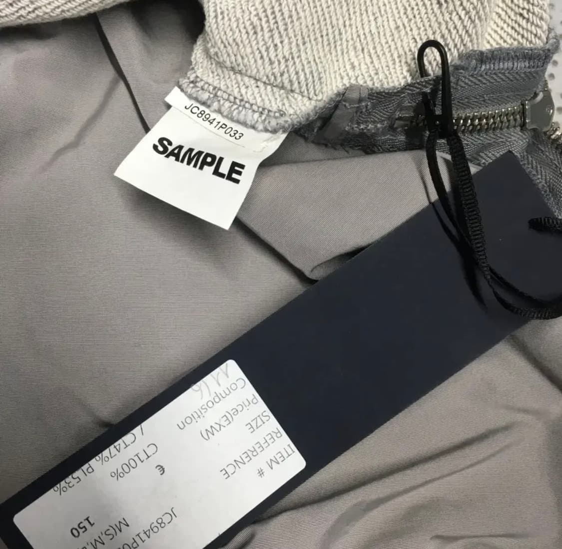 준지 나일론 스웻 나일론 샘플 후드티 AA02 상품이미지3