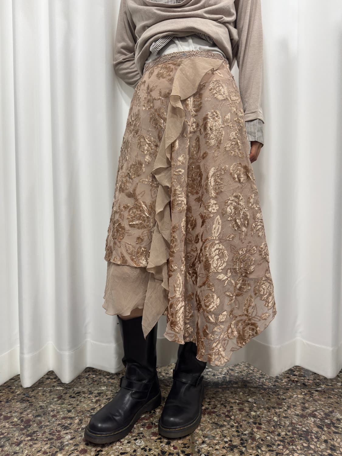 lois crayon design layered skirt 상품이미지2