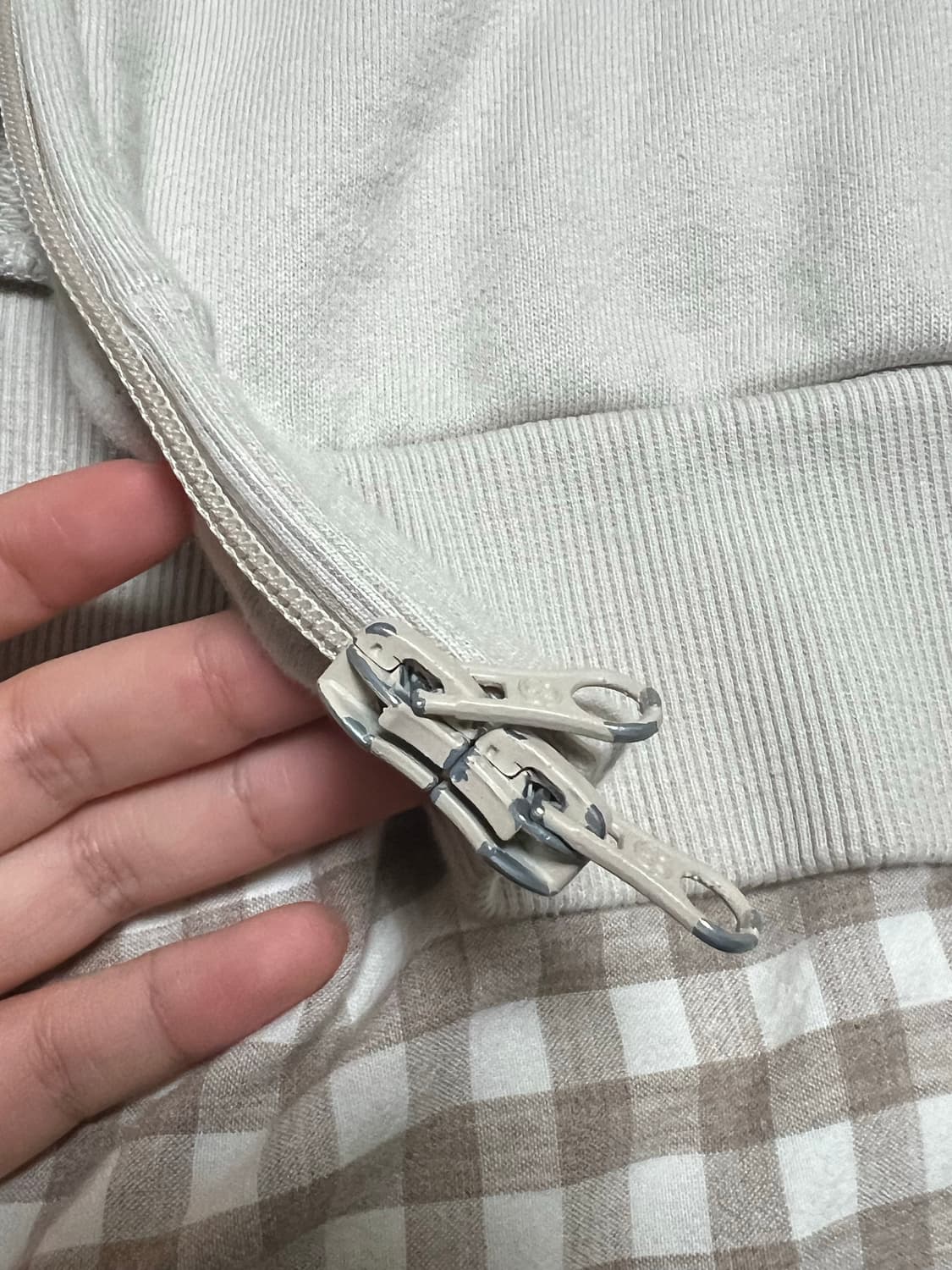 산산기어 22FW 후드집업 베이지 2 상품이미지5