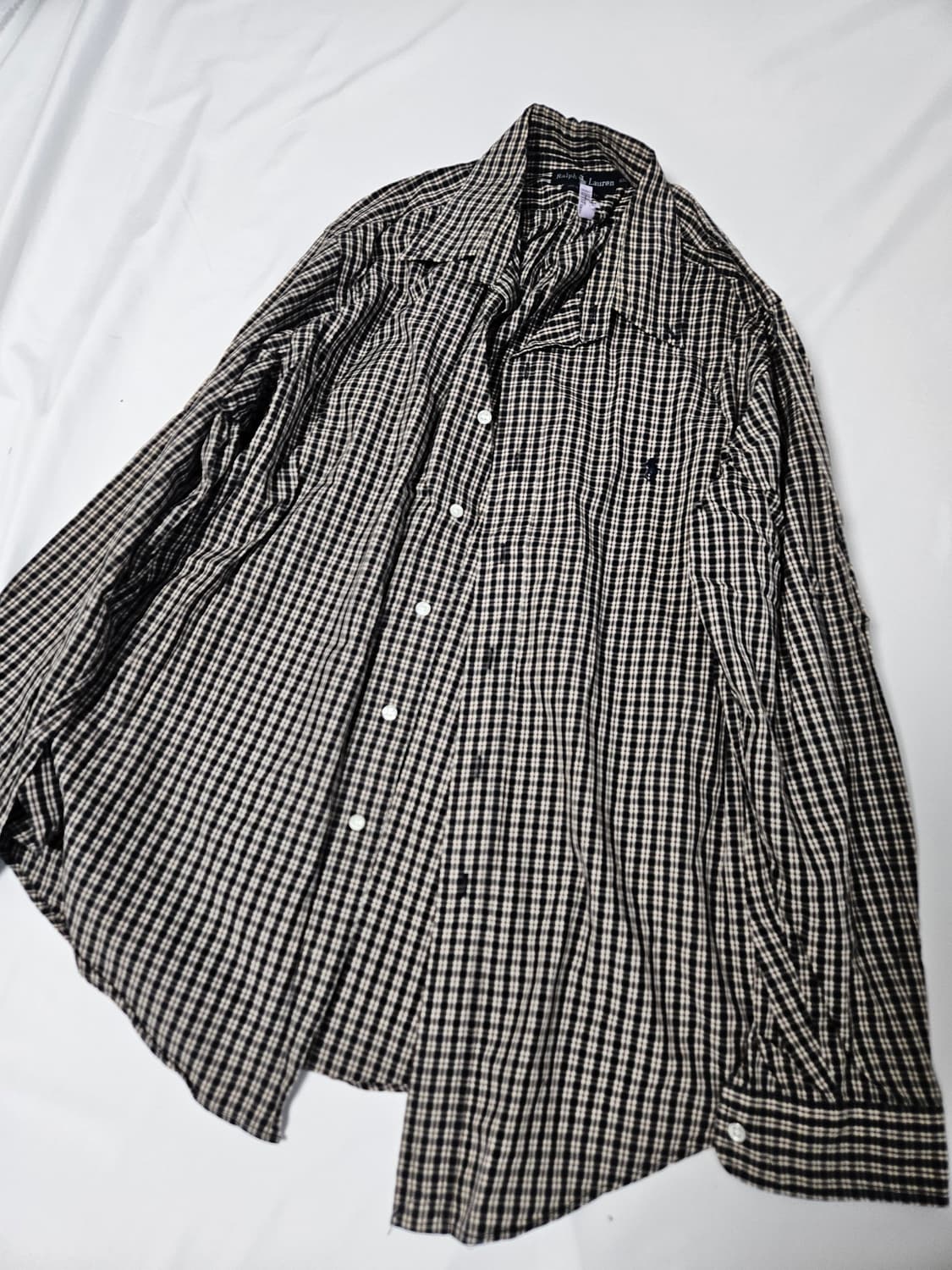 00s 폴로 랄프로렌 타탄 체크셔츠 코튼 빈티지 100 상품이미지1