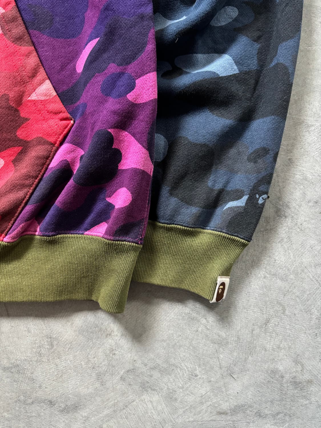 Bape 베이프 멀티컬러 크레이지 카모 풀집 후디 상품이미지8