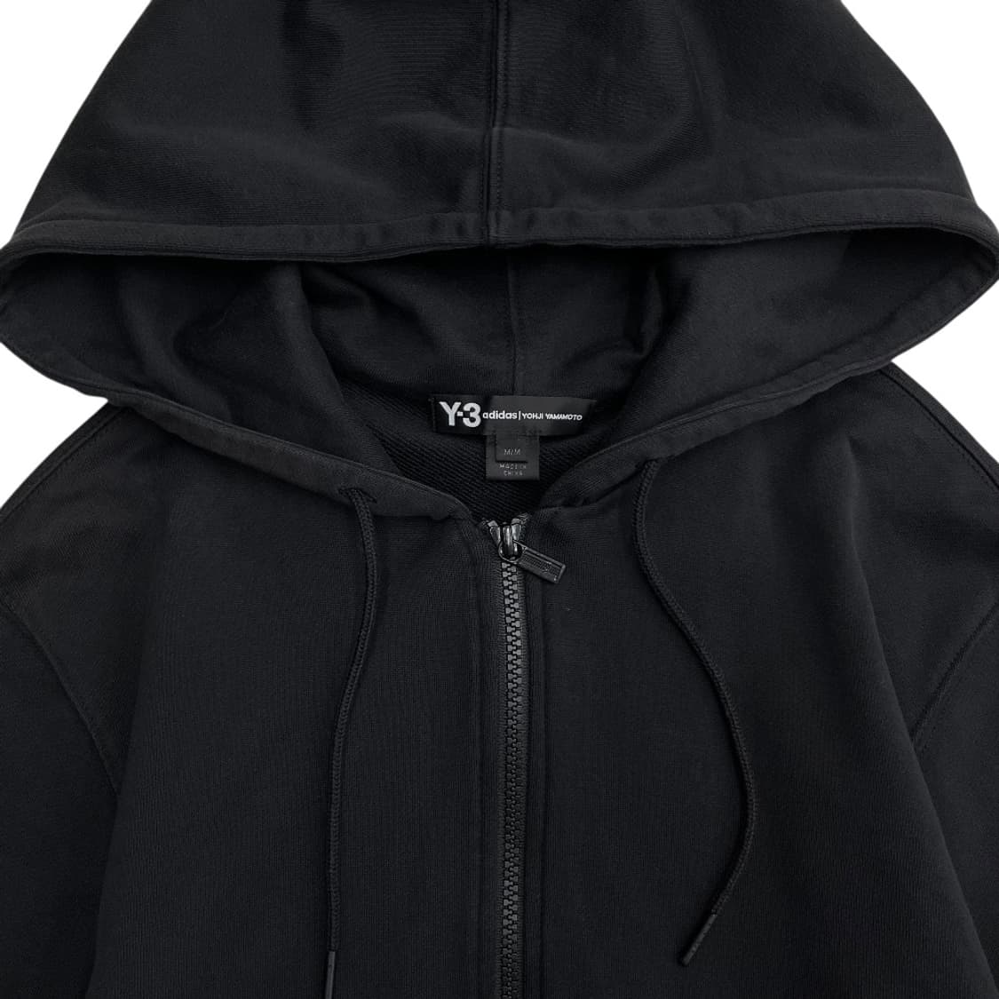 Y-3 요지야마모토 블랙 후드집업 M 상품이미지5