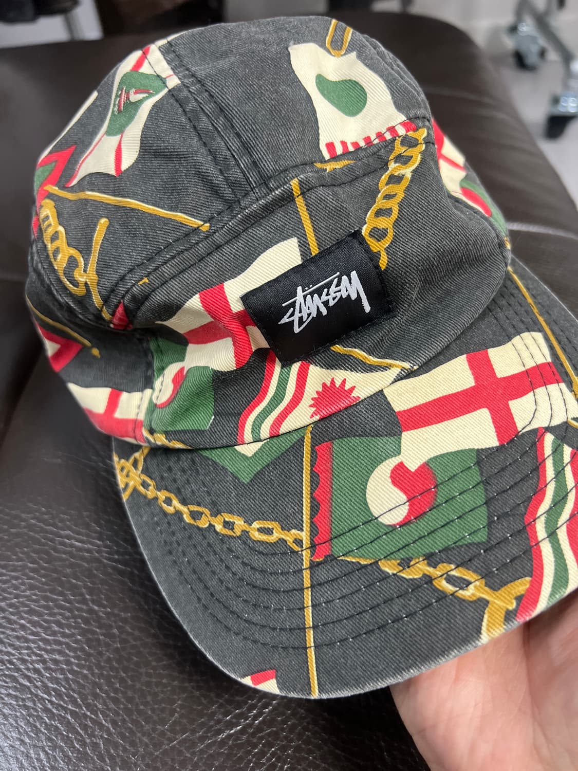 스투시 플래그체인 캠프캡 상품이미지1