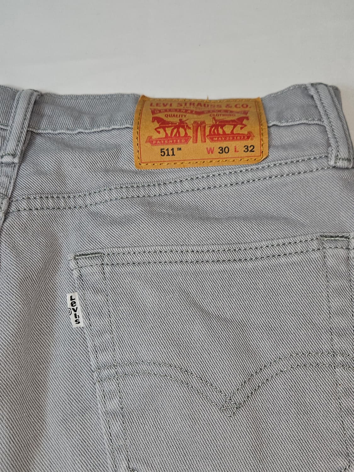 리바이스 511 화이트탭 그레이진 데님팬츠 바지 코튼 워크 30 상품이미지3