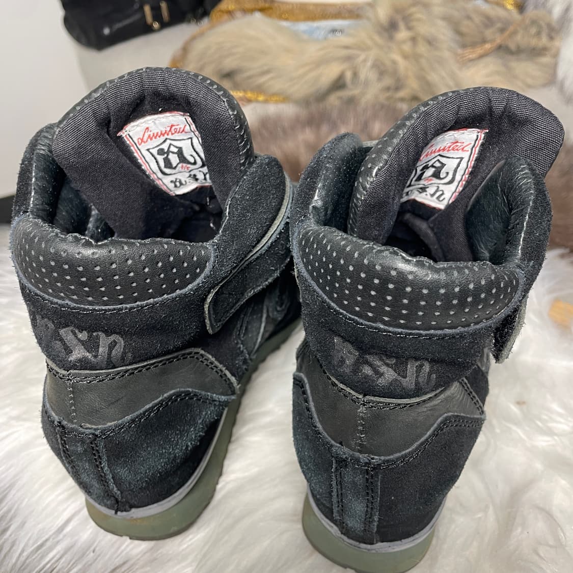 ASH 블랙 벨크로 웨지힐 스니커즈 상품이미지4