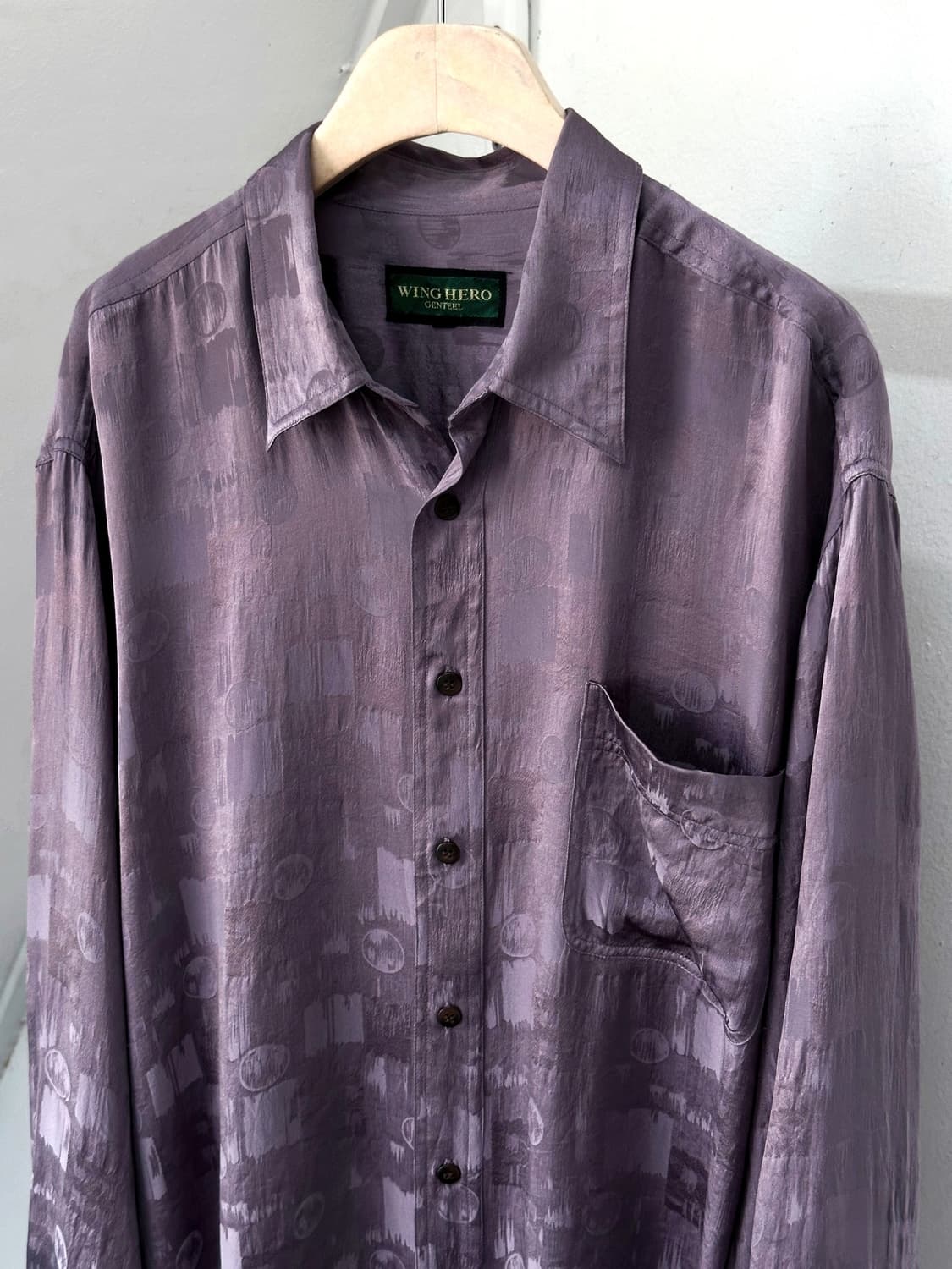 Light silk loose design shirt 상품이미지5