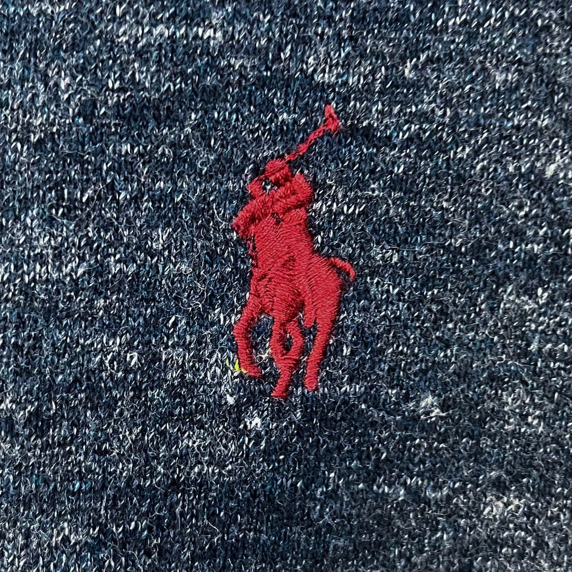 폴로 랄프로렌 신형 포니 멜란지 네이비 써멀 후드집업 상품이미지5