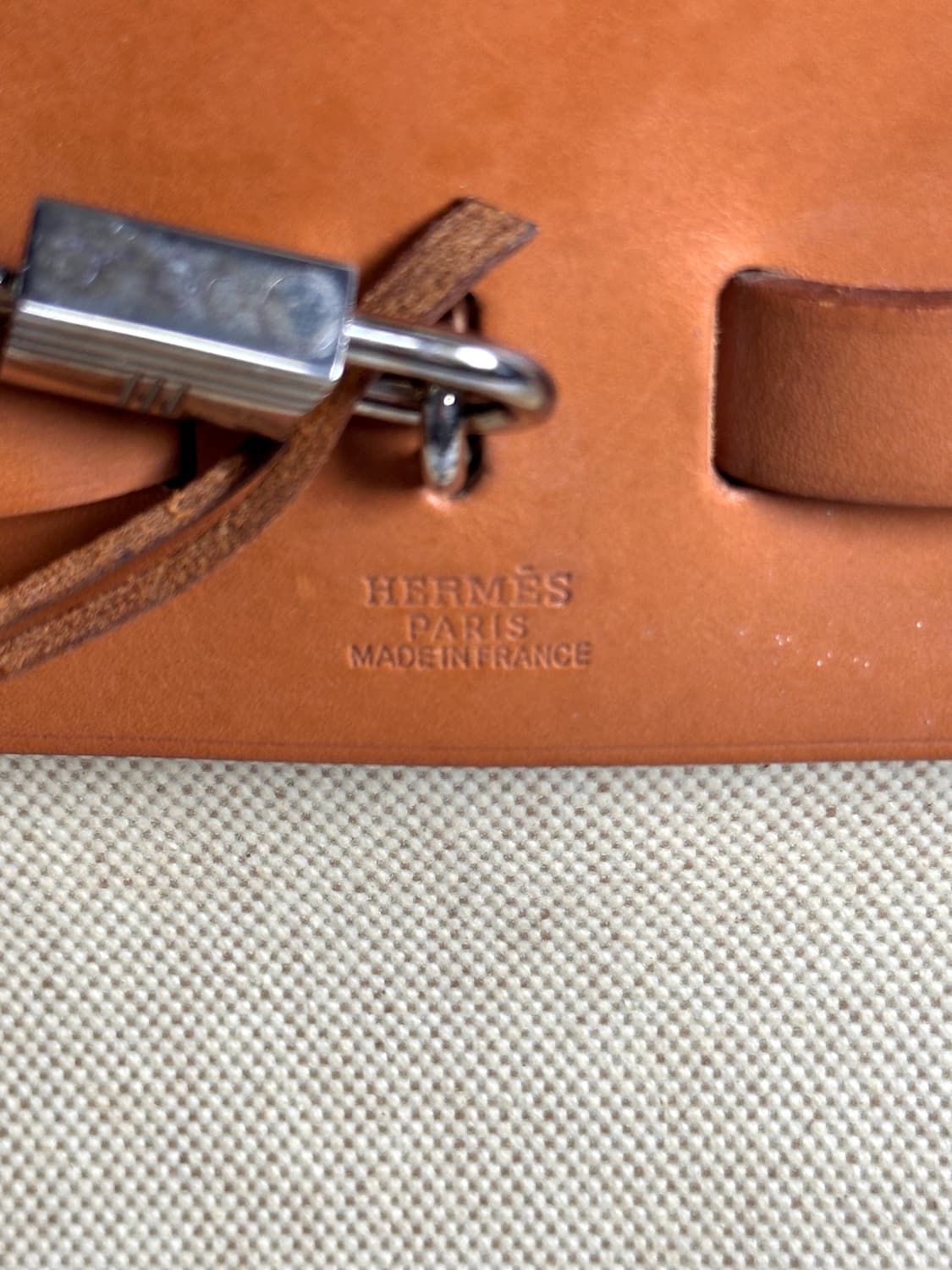 에르메스 에르백 카빈 39 베이지 & 내추럴 가죽 상품이미지3