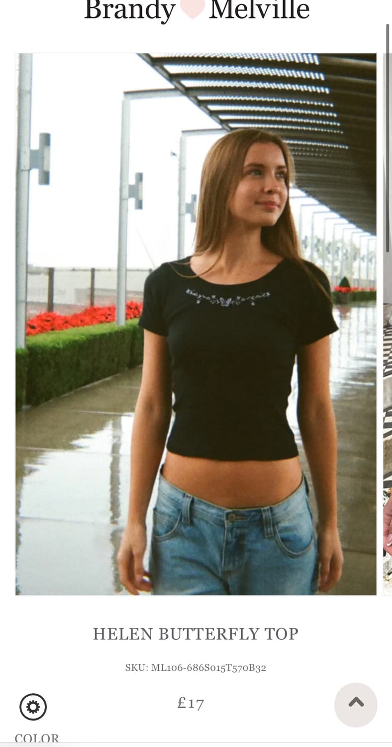 브랜디멜빌 나비자수 반팔티 상품이미지1