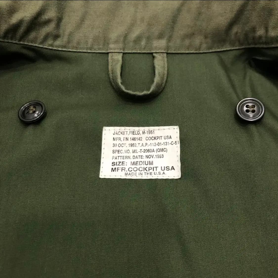 [M] 콕핏 cockpit usa m-51 야상 필드자켓 상품이미지3