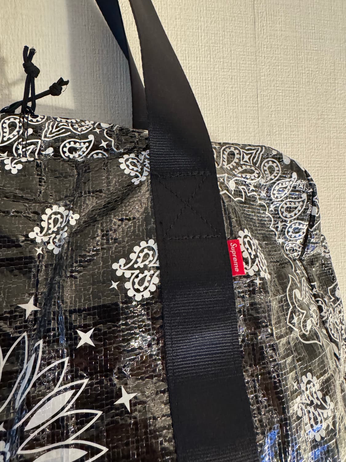 [OS]슈프림 반다나 타프 스몰 더플백 블랙 - 21SS 상품이미지3