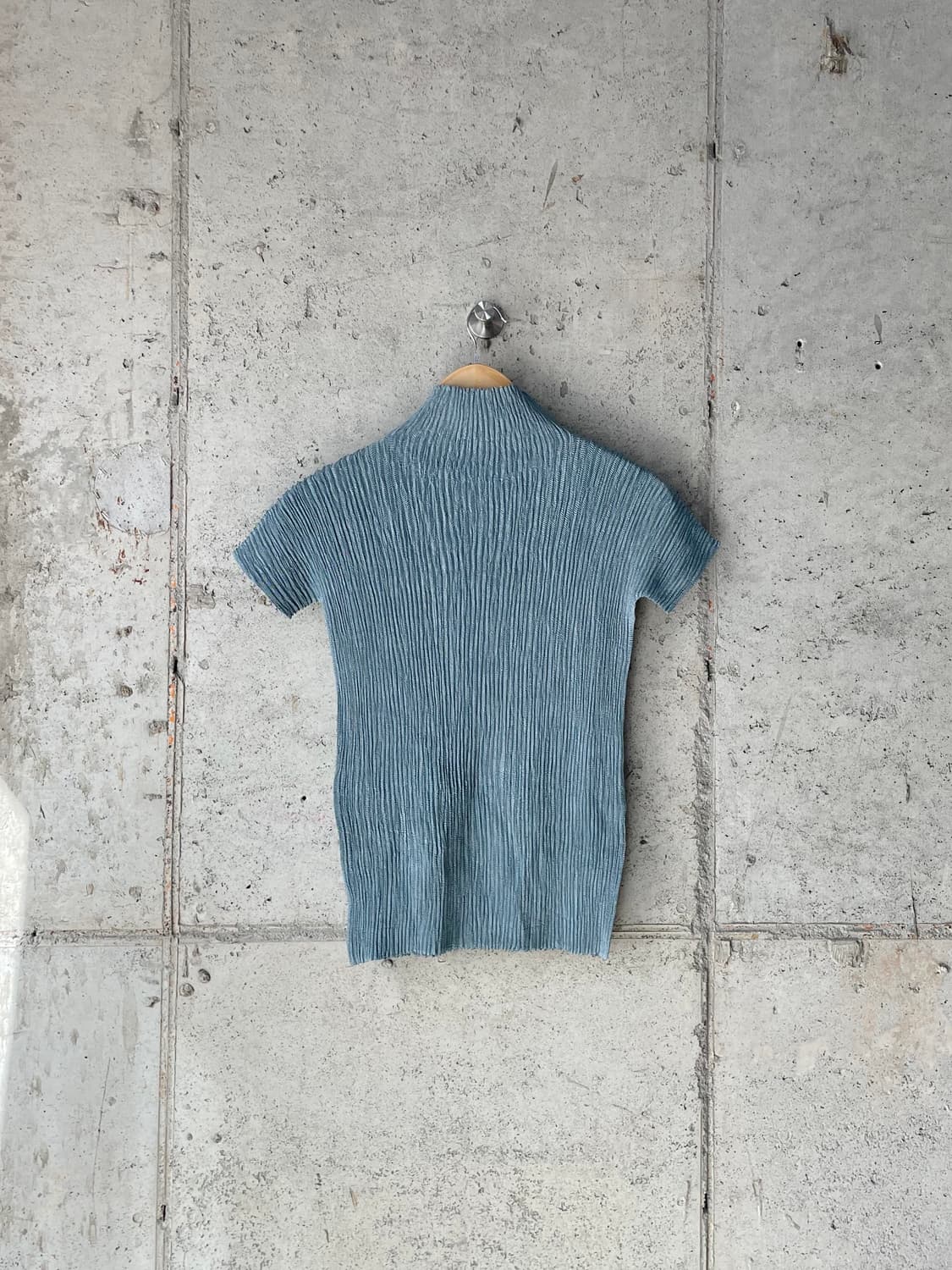 Hiroko bis 히로코비스 플리츠 탑 블루 상품이미지6