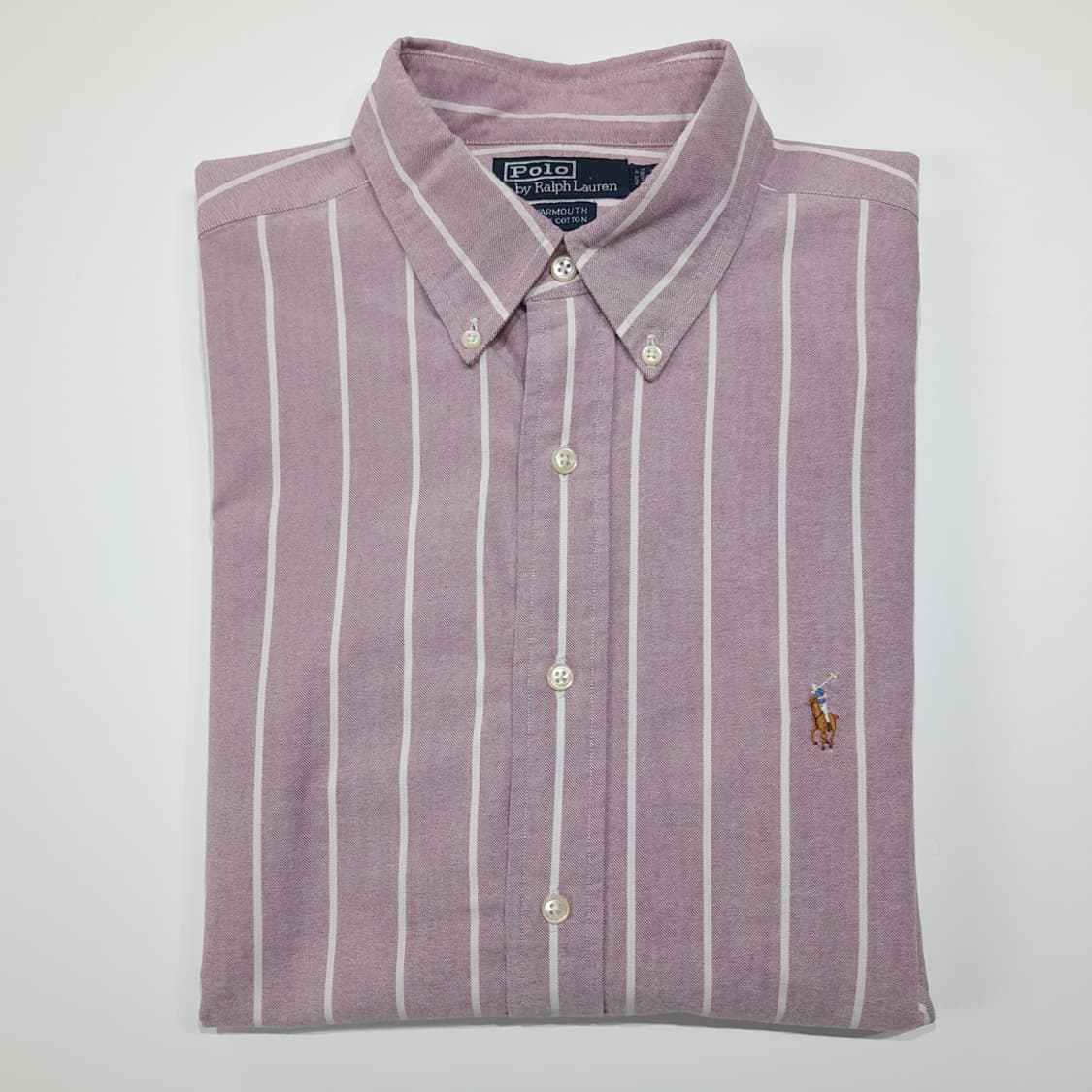 CL538 2XL 폴로 90s 올드스쿨 스트라이프 더스티핑크 셔츠 남방 상품이미지7