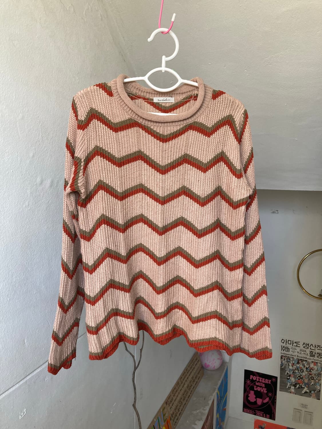 모리걸 울 믹스 지그재그 니트 상품이미지1