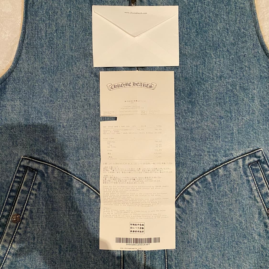 [M] 크롬하츠 호머 데님 베스트 조끼 상품이미지4