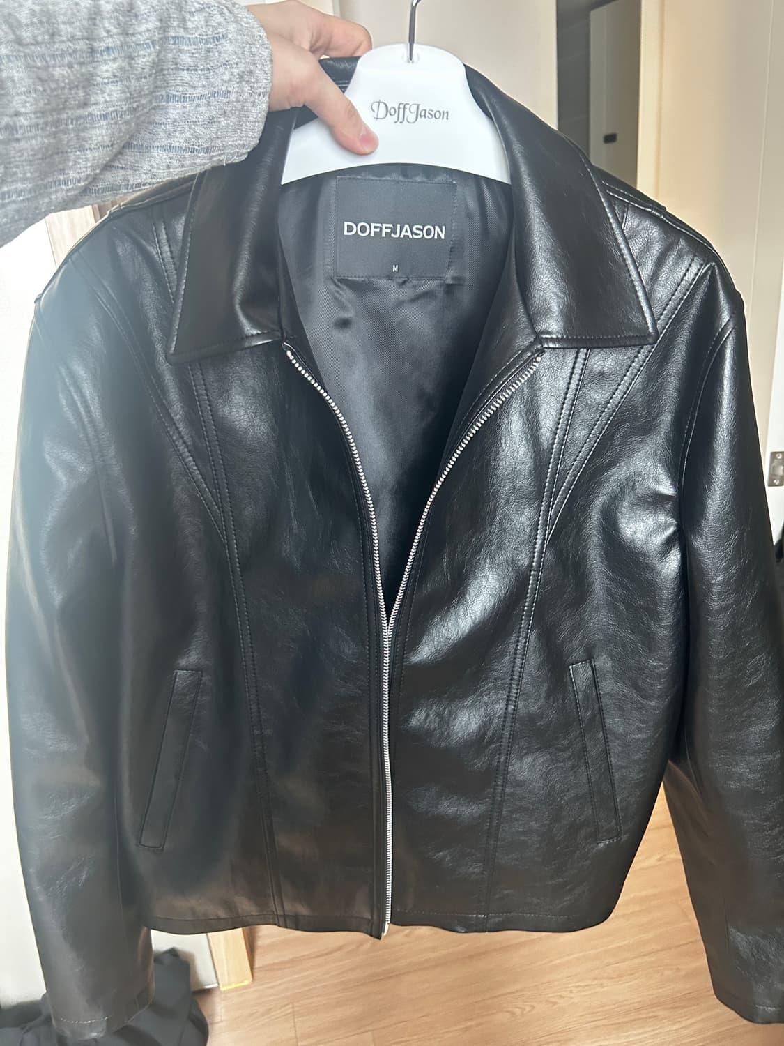 도프제이슨 크롭 레더자켓 M  상품이미지1