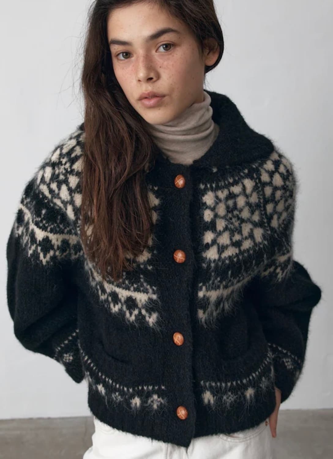 비이커 beaker 우먼 코위찬 가디건 상품이미지1