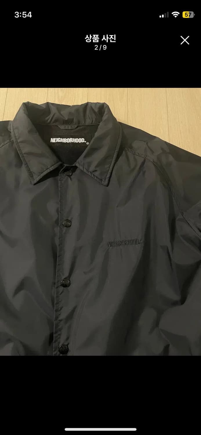 네이버후드 코치자켓 블랙 L 상품이미지2