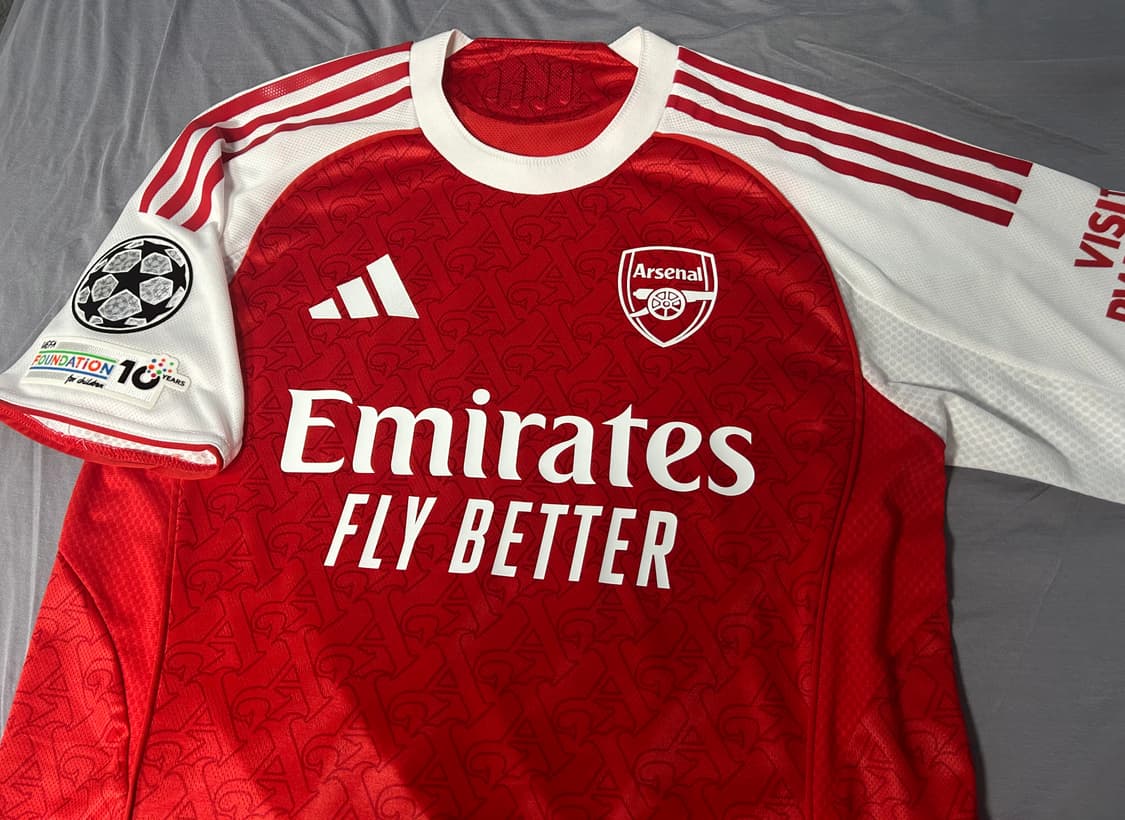 25/26 아스날 홈 어센틱 유니폼  상품이미지4