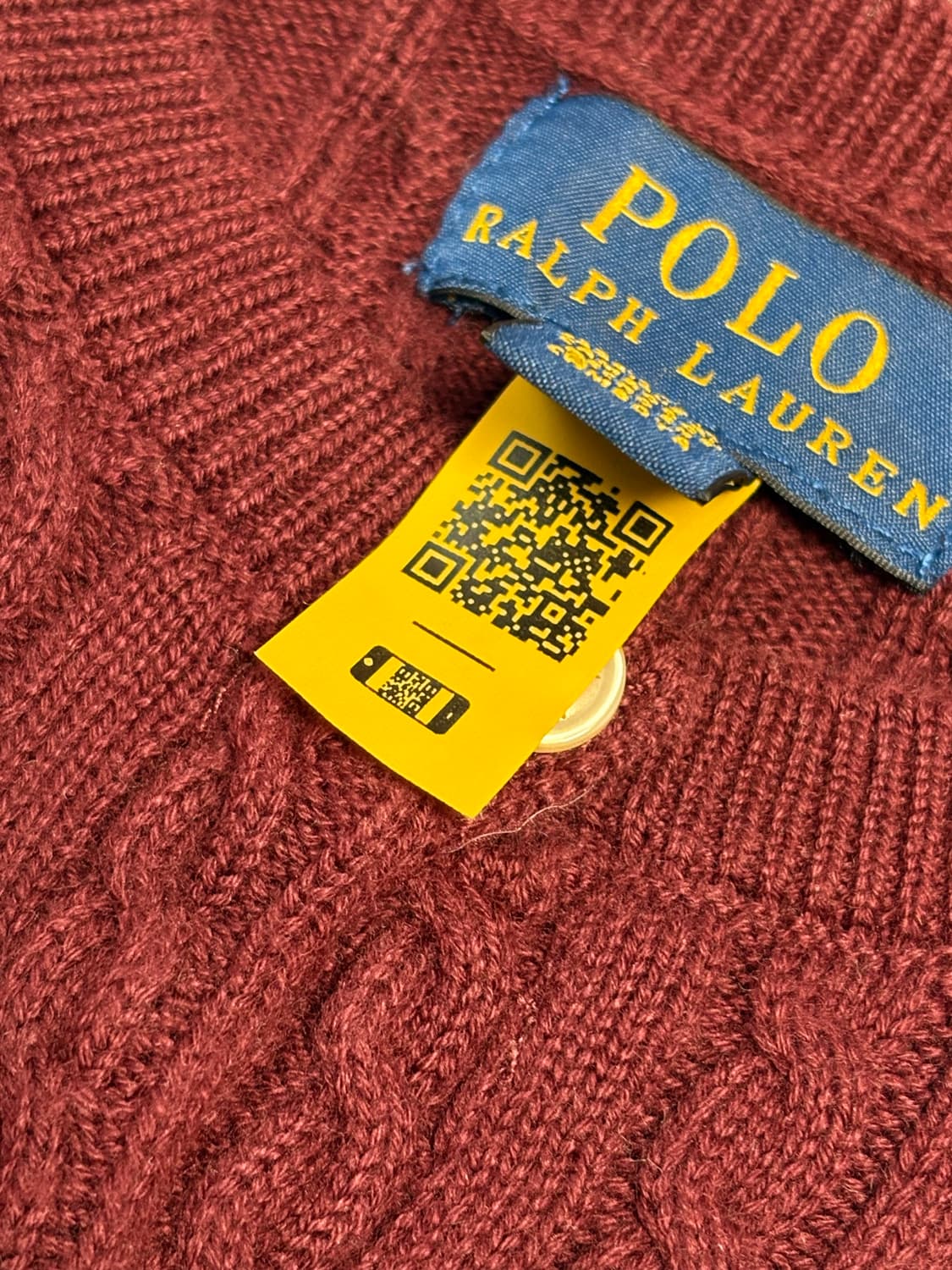 Polo Ralph Lauren 코튼 미니케이블 가디건 M 상품이미지3