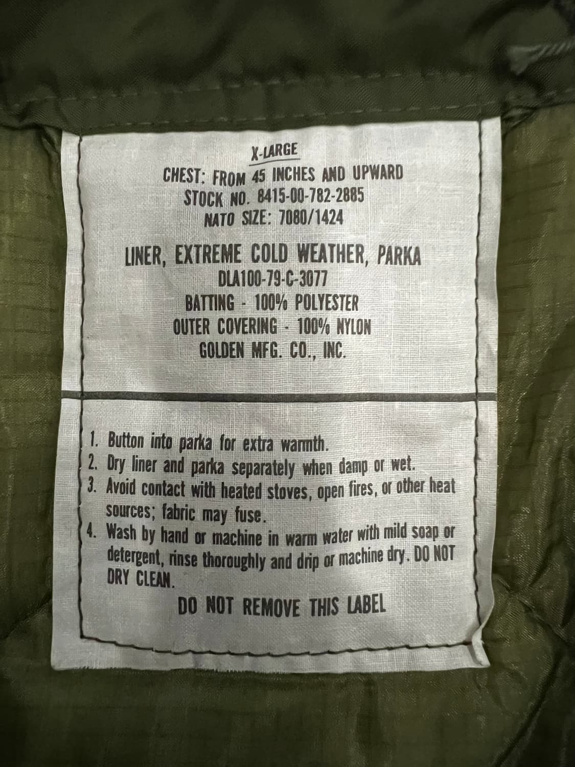 (XL) M65 피쉬테일 오리지널 개파카 상품이미지4
