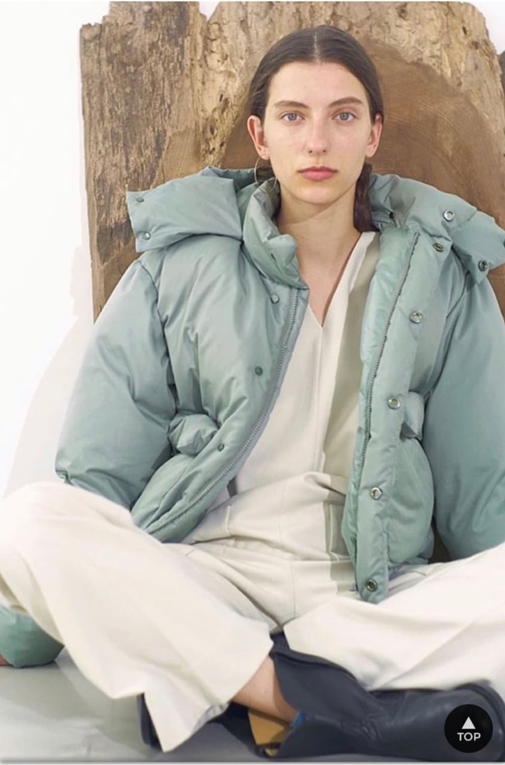 오라리 AURALEE 민트 패딩 사이즈 4 상품이미지1