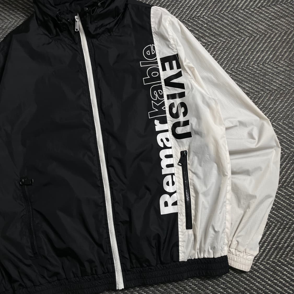 에비수 빅로고 배색 경량 바람막이 자켓o 4716 상품이미지2