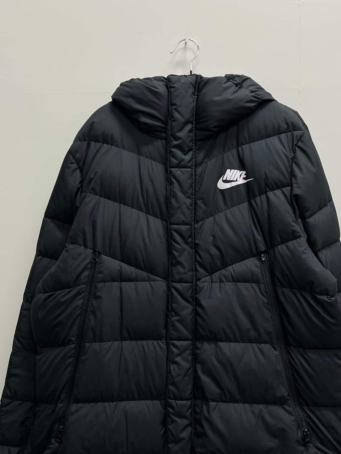 나이키 스포츠웨어 덕 다운 롱 패딩 자켓 블랙 상품이미지3