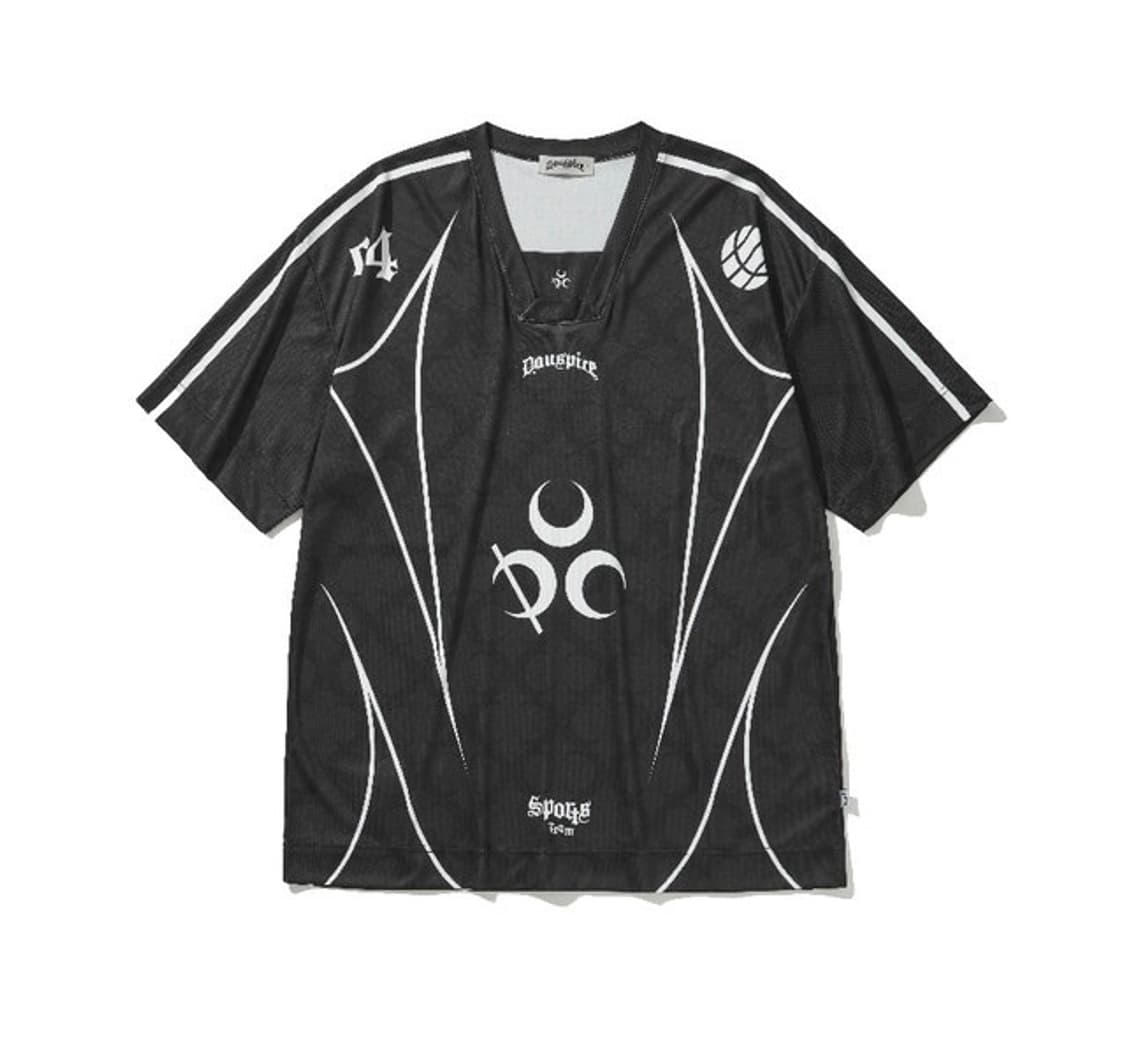 디오스피스 메쉬 풋볼 저지 블랙 반팔 티셔츠 2 상품이미지5