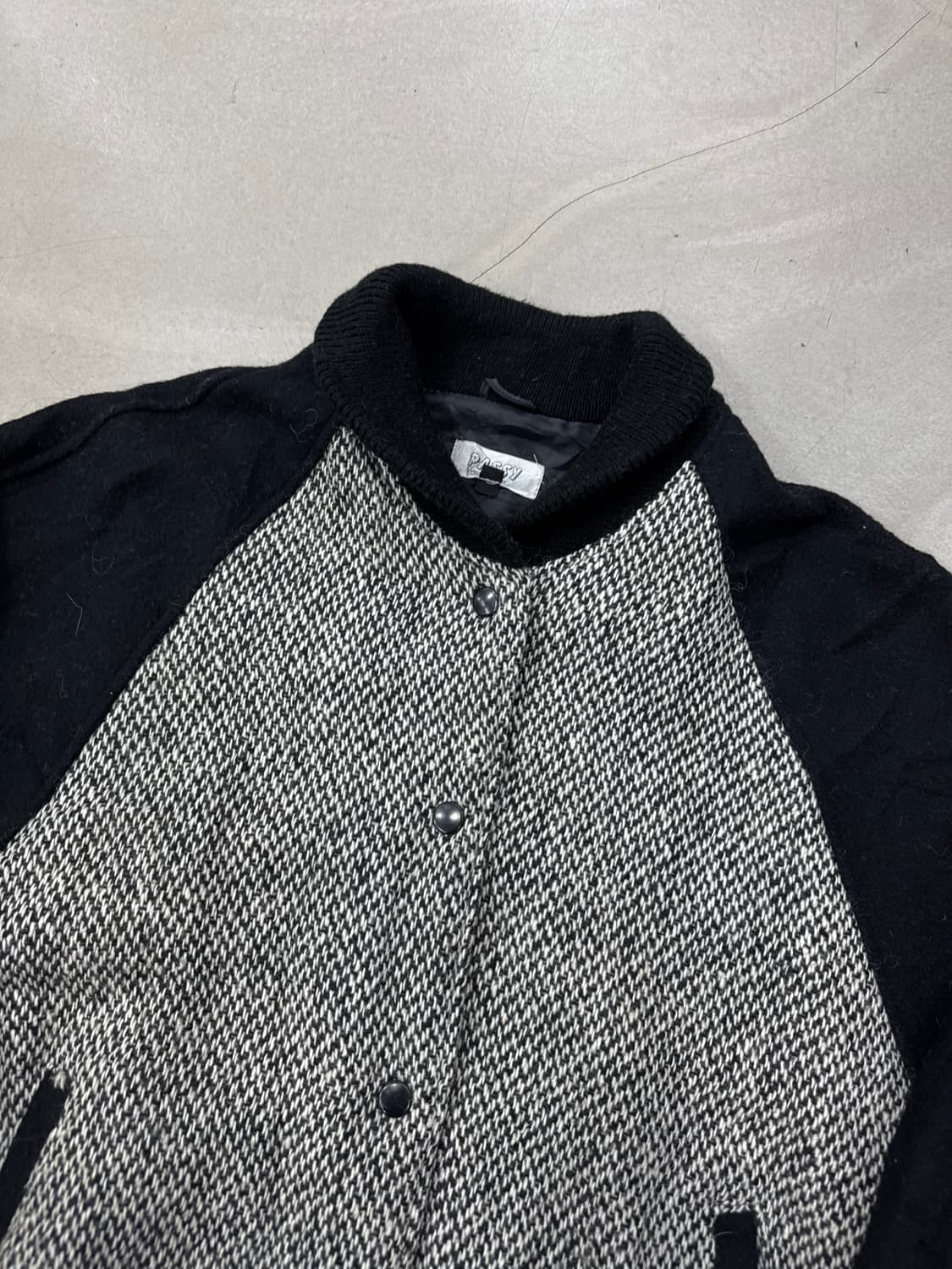 하운드투스 패턴 울 블루종 L 상품이미지2