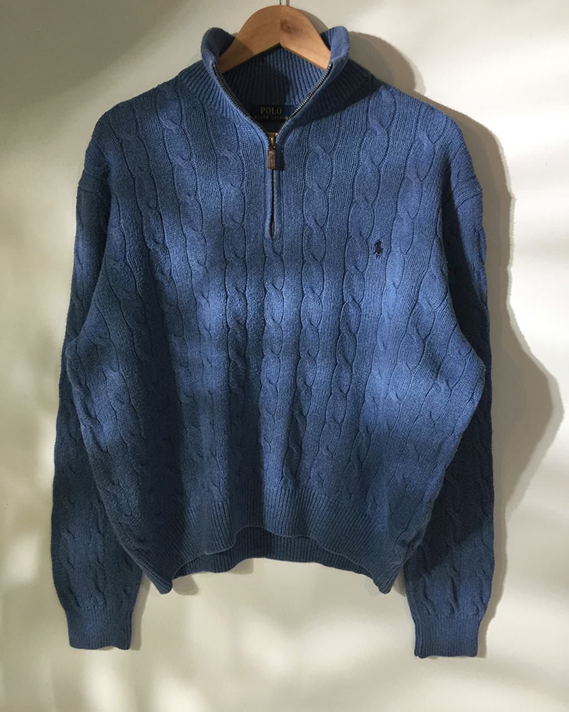 (WOMAN) 폴로랄프로렌 반집업 니트 스웨터 XL 상품이미지5