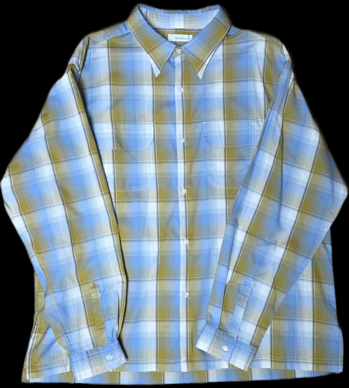 나나미카 레귤러 카라 피케 셔츠 엘로우 L 상품이미지3
