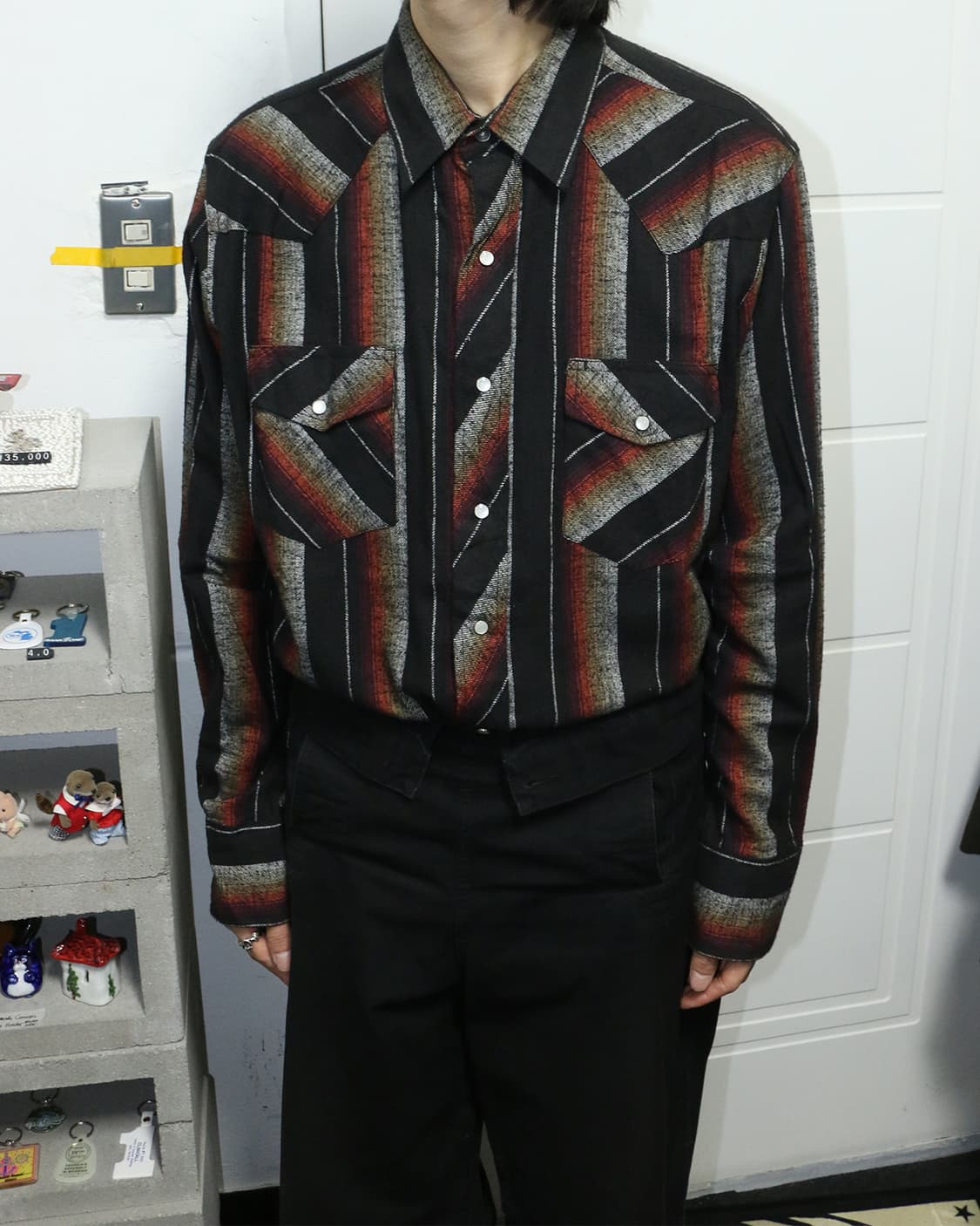 랭글러 스트라이프 웨스턴 셔츠  상품이미지4