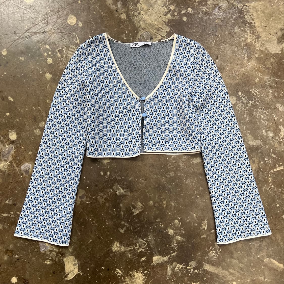 S) ZARA 자라 볼레로 크롭 가디건 상품이미지3