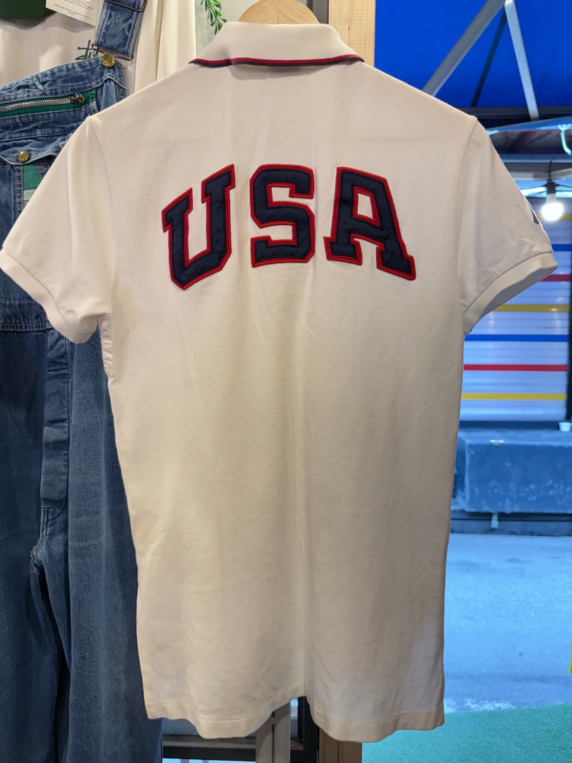 폴로 랄프로렌 빅포니 USA 화이트 카라티 상품이미지4