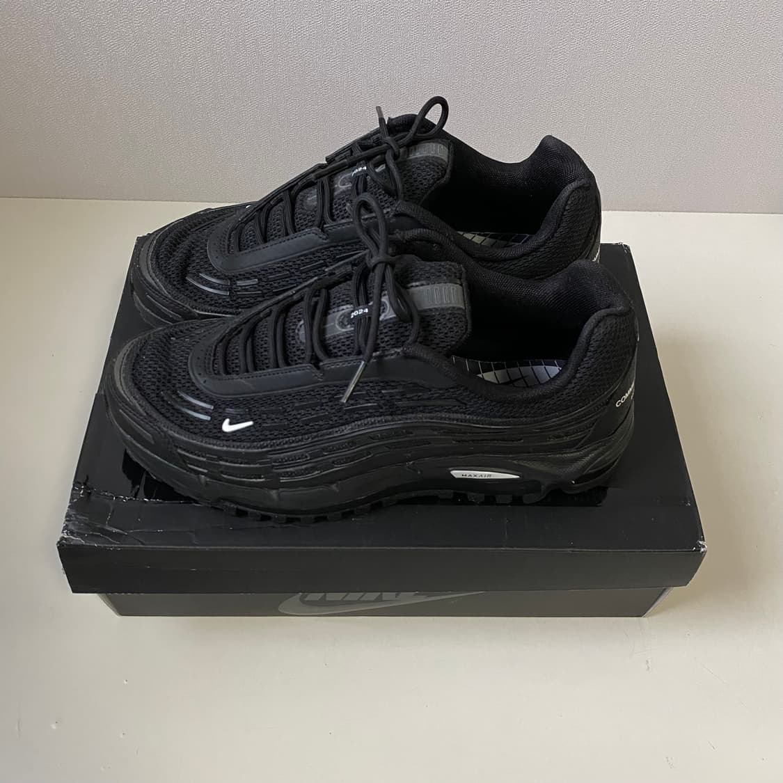 [260] 나이키 x 꼼데가르송 옴므 플러스 에어맥스 TL 2.5 블랙 상품이미지2