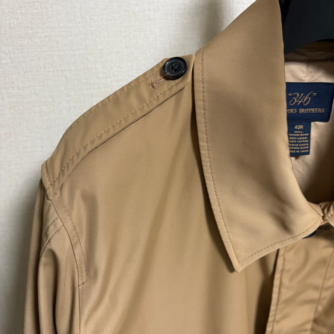 (민트급) 브룩스브라더스 346 싱글 맥코트 / 베이지, 42R 상품이미지6