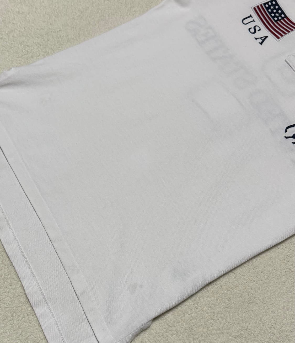 폴로 랄프로렌 성조기 흰파 카라 반팔 상품이미지6