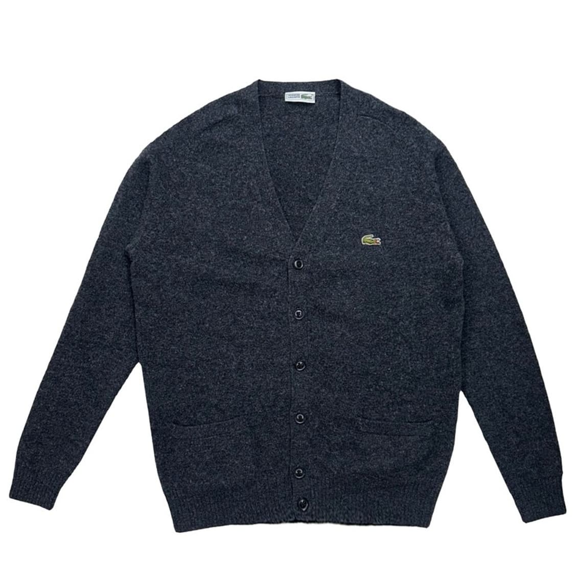 LACOSTE (일본판) 차콜 울 가디건 OS 상품이미지1