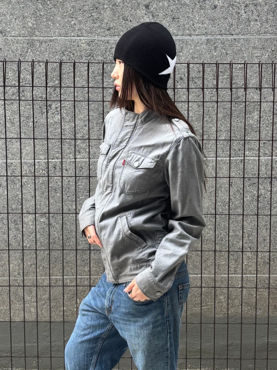 리바이스 그레이 밀리터리 자켓 상품이미지6